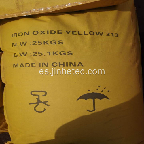 Cemento Pigmento Óxido de hierro Amarillo 313
